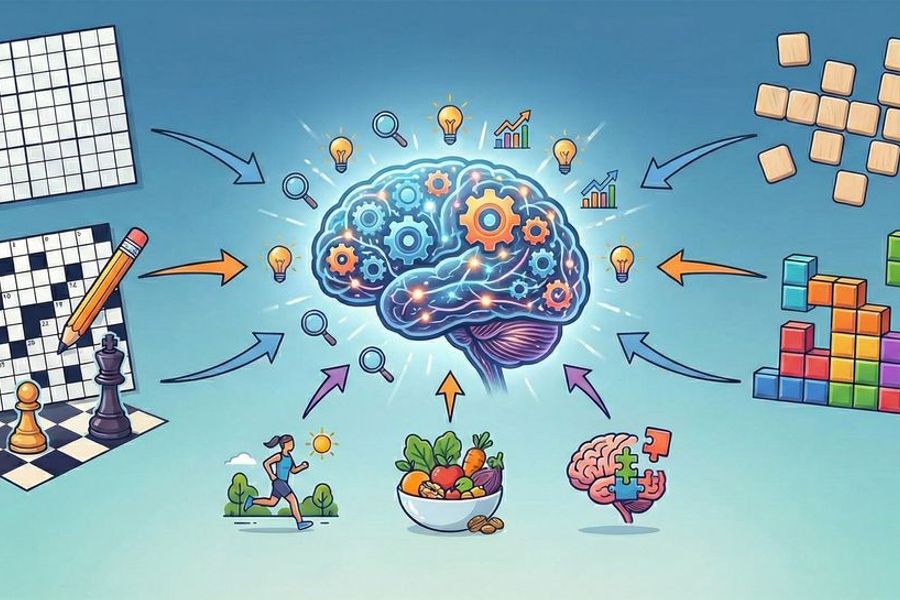Mind Games, Train Your Brain and Improve Memory and Concentration