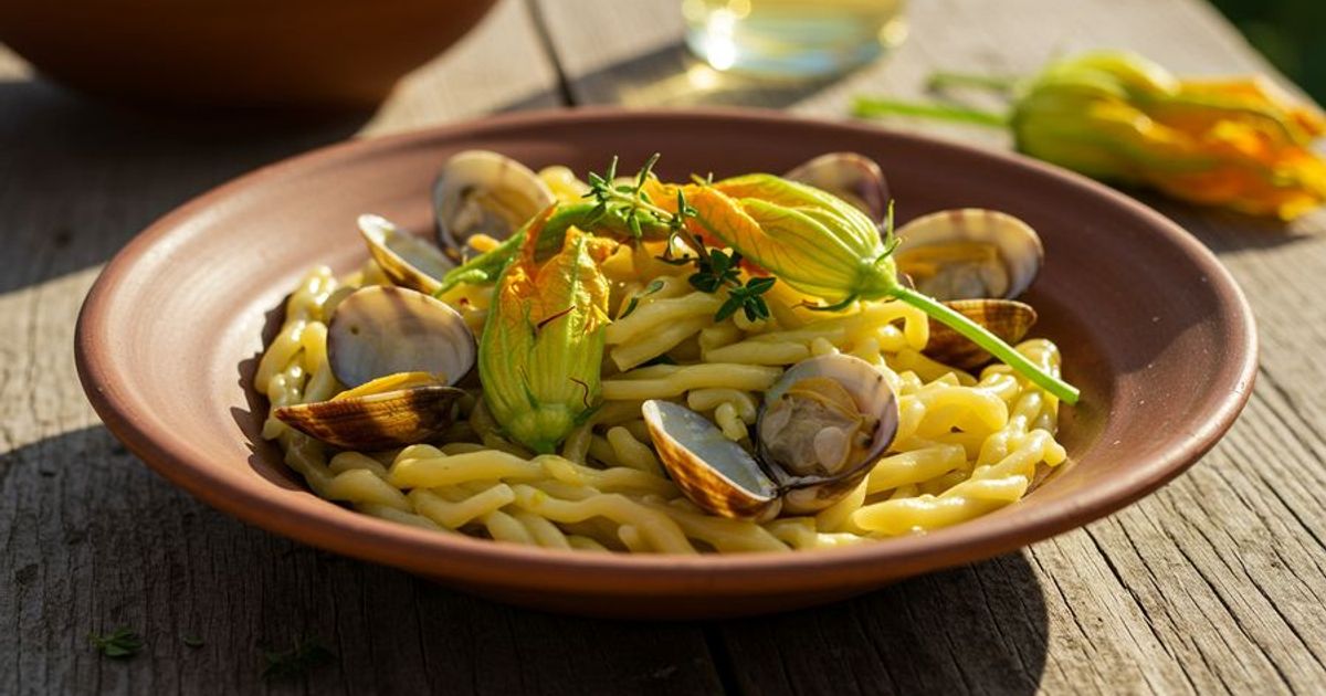 Pasta con Vongole e Fiori di Zucca: la Ricetta Facile e Veloce