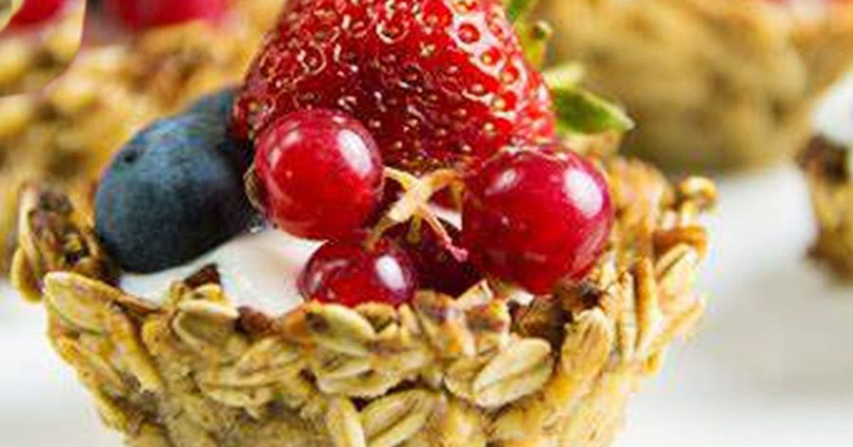 Cestini di avena con yogurt